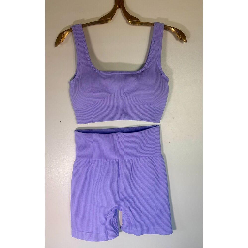 Purple Lilac gym co-ord -seamless